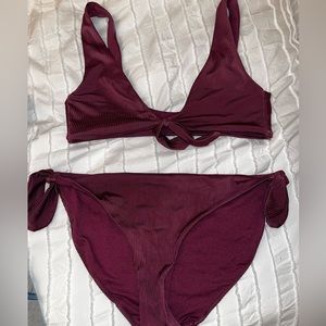 Purple Tie Bikini Size M